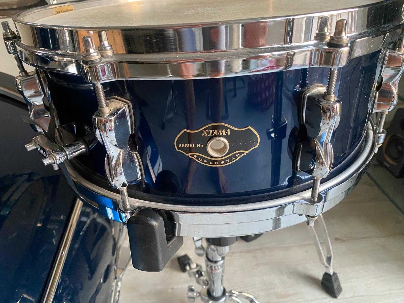 Tama superstar 10 12 14 perkusja + werbel statywy zestaw.