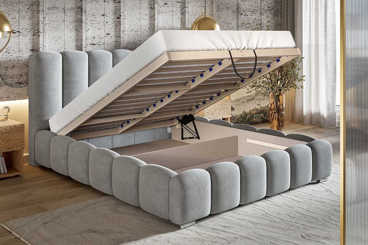 Łóżko tapicerowane bubble GRAND 160x200 180x200  dostawa w 2 tyogdnie