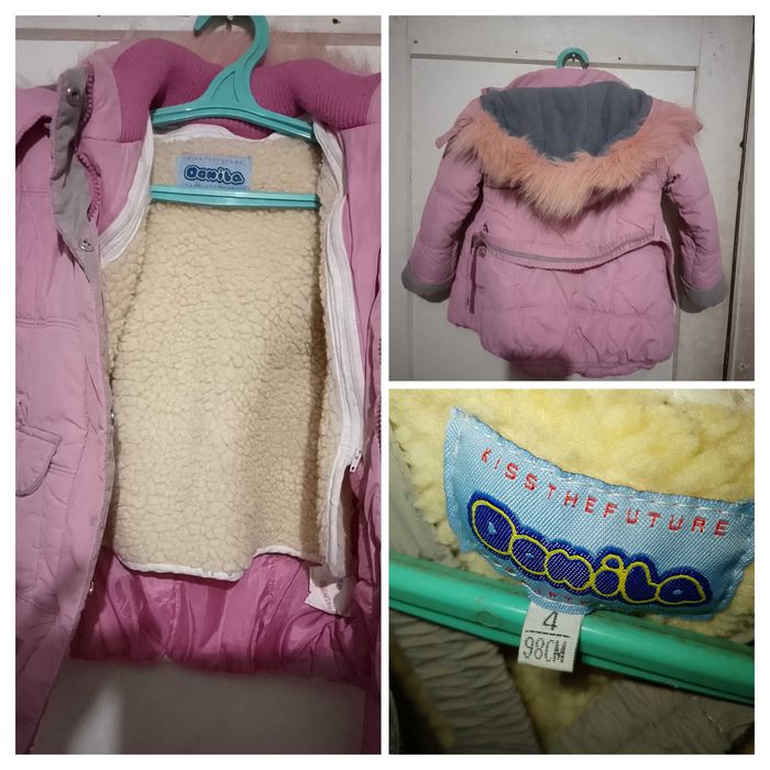 Отдам зимний комплект и обувь на девочку.