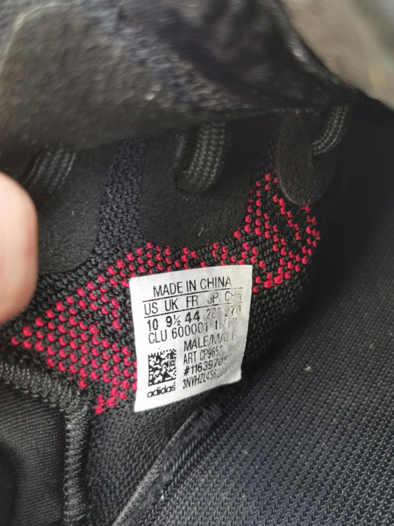 Buty męskie yeezy 350 Adidas Black red v2 bred