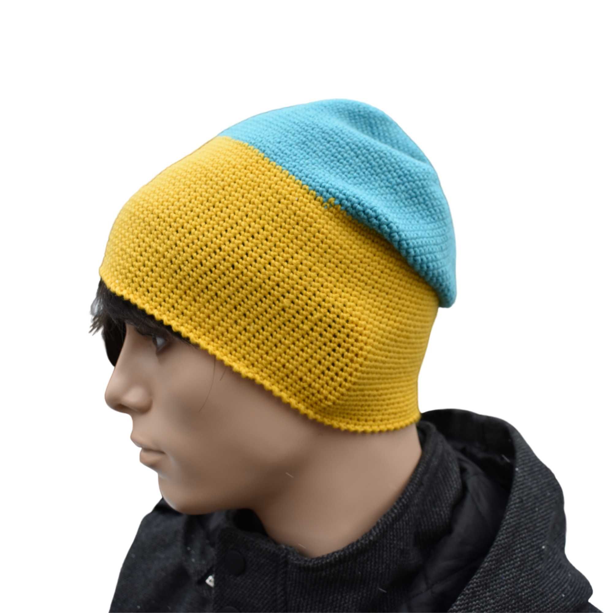 Czapka beanie merino ręcznie robiona