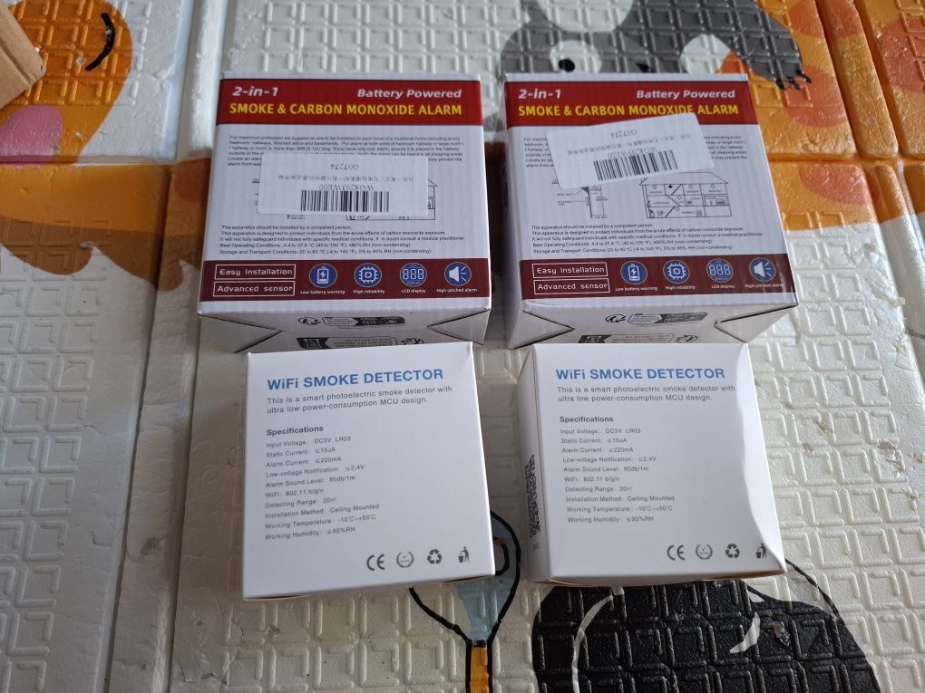 Pack Smoke Carbon Monoxide and Wi-Fi Smoke Detector