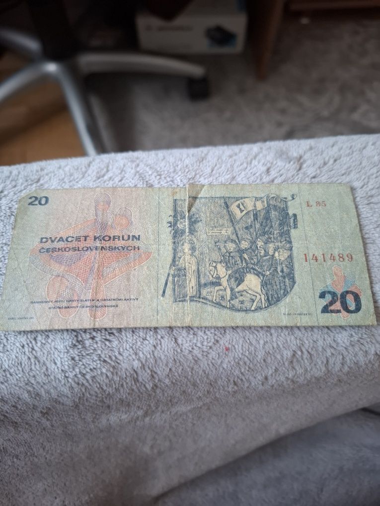 Banknot z Czechosłowacji sprzedam