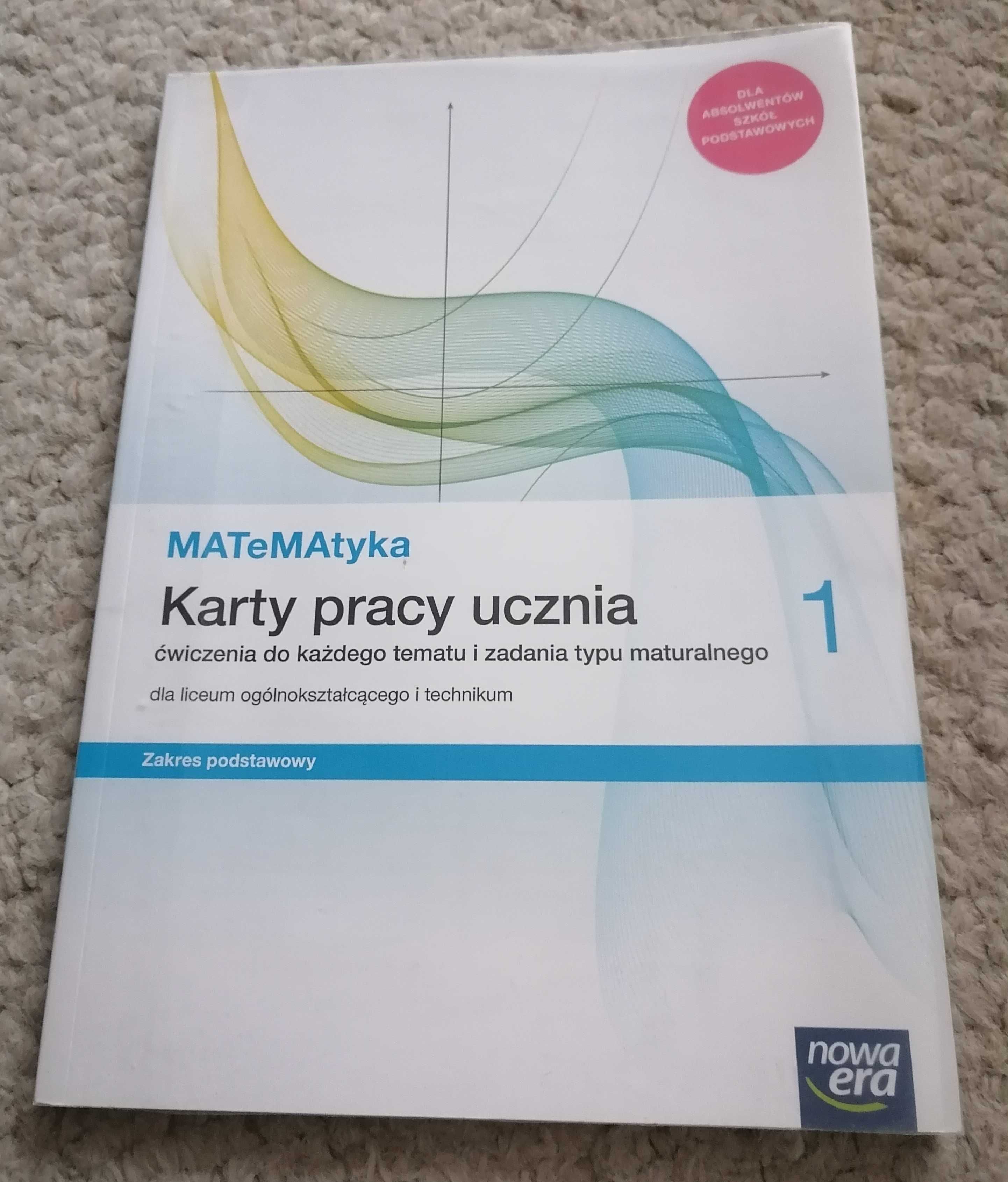 Matematyka 1 - karty pracy - wydawnictwo Nowa Era - NOWE