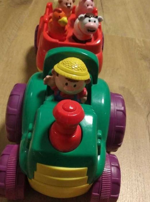 Klocki Miękkie gumowe Smyk sensoryczne+ traktor sorter farmer