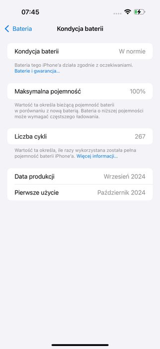Iphone 16 pro max 256GB Black Titanium Bateria 100% W-wa Mokotów