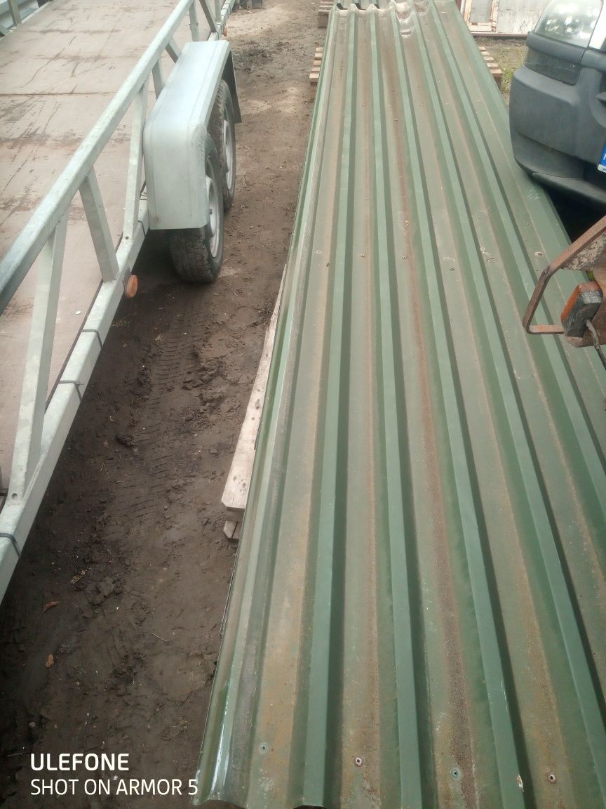 Blacha trapezowa T45 z demontażu gruba 0,5-0,6mm 6,7m długa 290m2 dowó