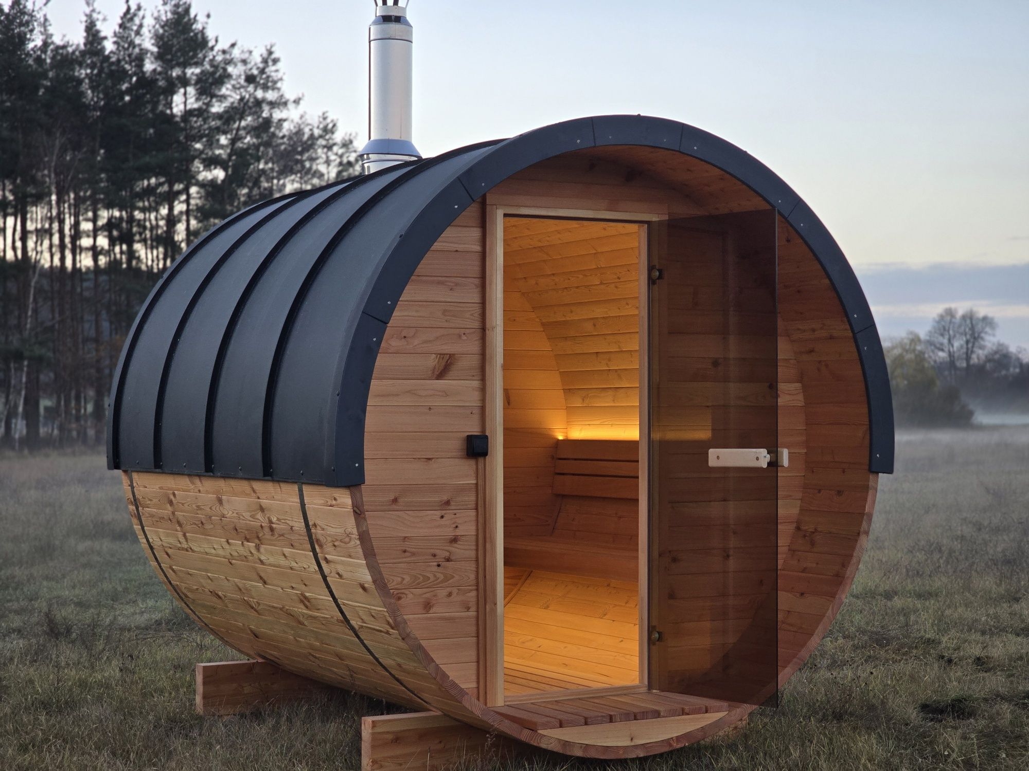 Drewniana sauna roz. M1 Modrzew!!!