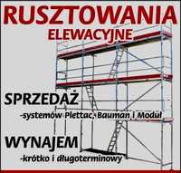 Nowe Rusztowanie elewacyjne 100m2 System Plettac, Bauman, Modułowe.