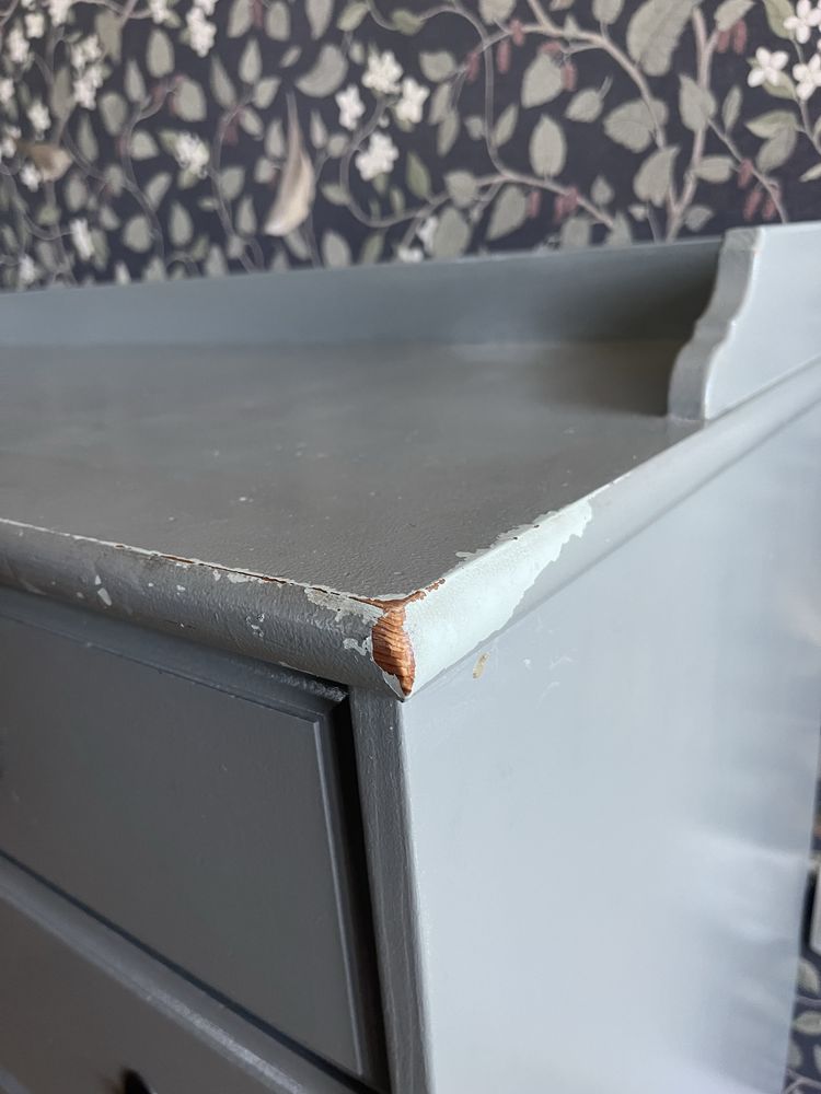 Komoda IKEA LEKSVIK pomocnik 7 szuflad LITE DREWNO