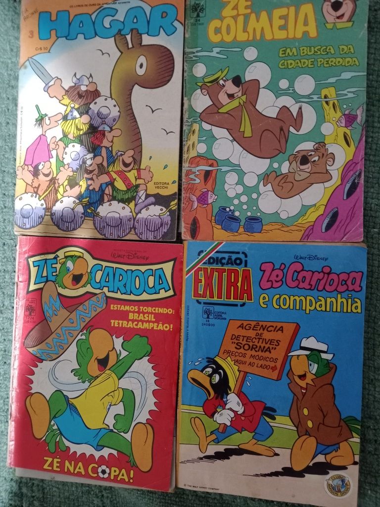 Lote Bds antigas Zé carioca, Zé colmeia, hagar
