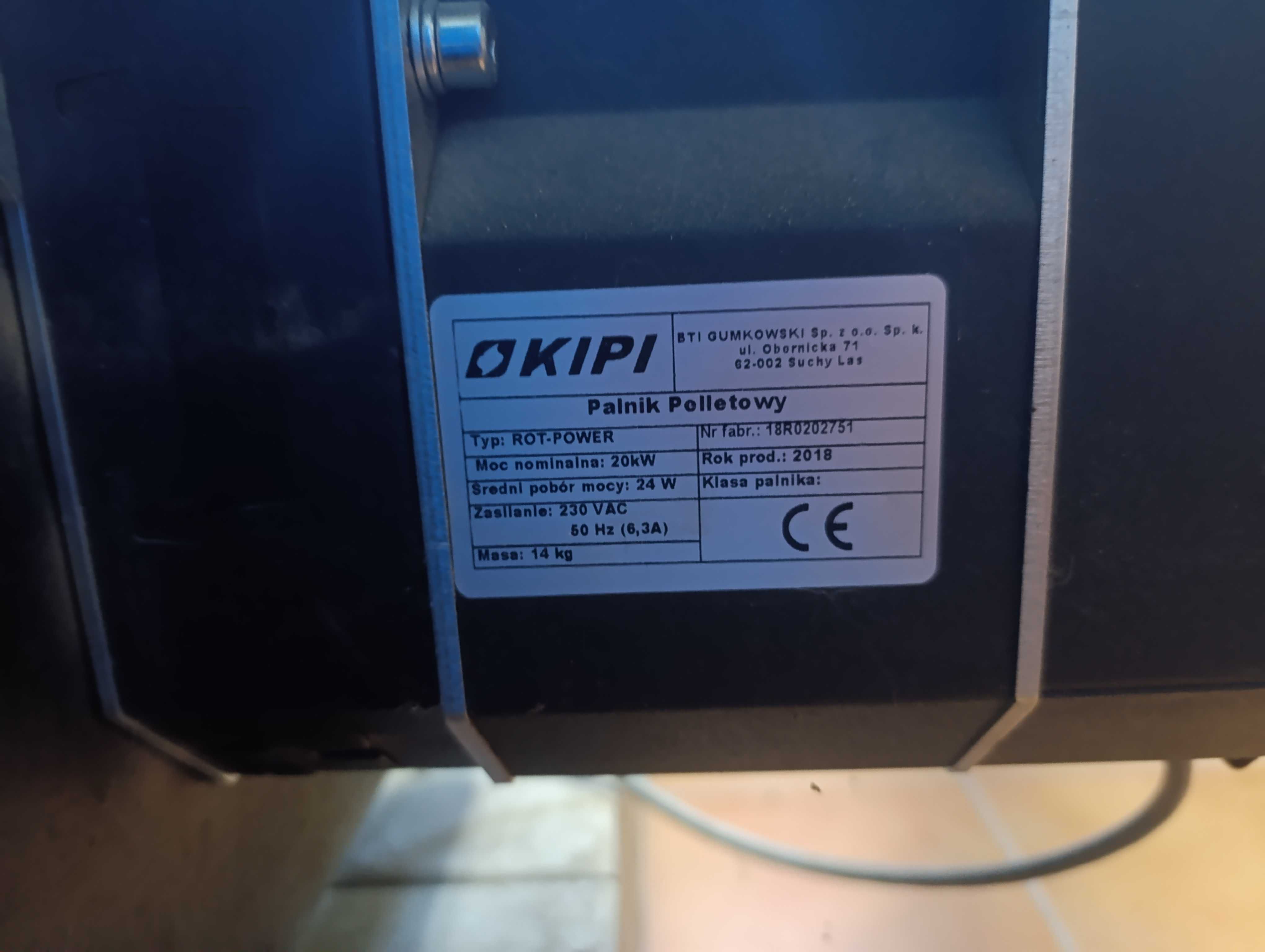 Piec Gavia 14kW z palnikiem do pelletu