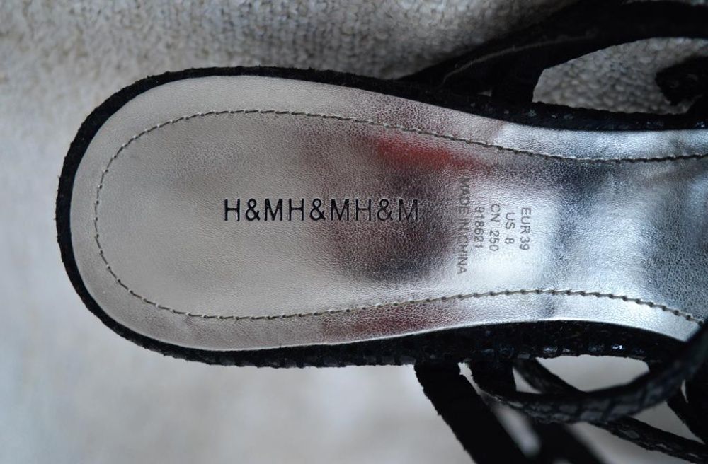 Nowe szpilki H&M sylwester rozmiar 39 obcas platforma