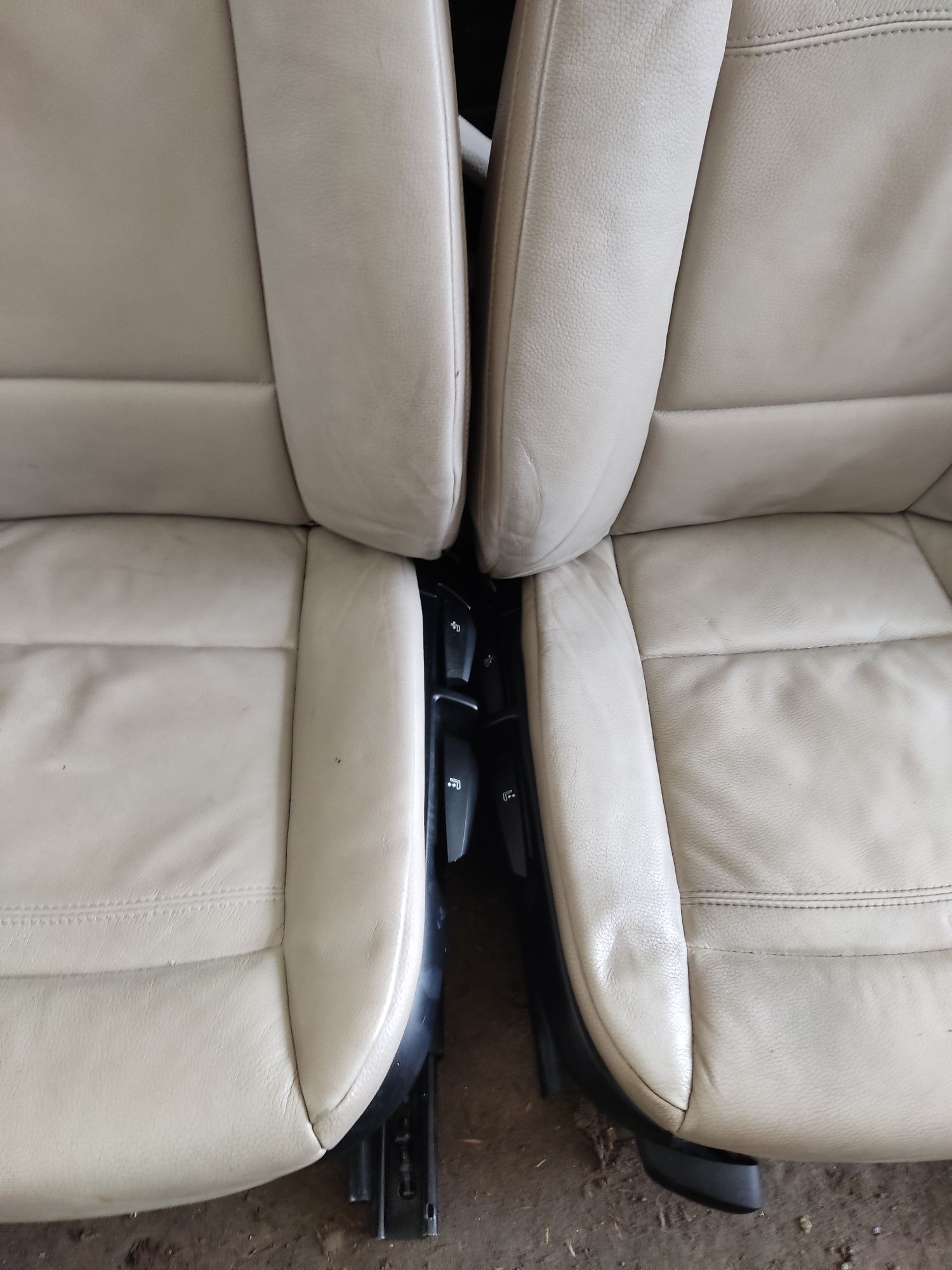 Wnętrze fotele BMW E92 Żółte Kremowe LCI Stan bdb