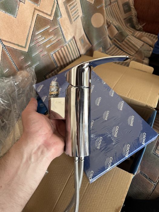 Змішувач Grohe Eurosmart д/кухні високий, хром.