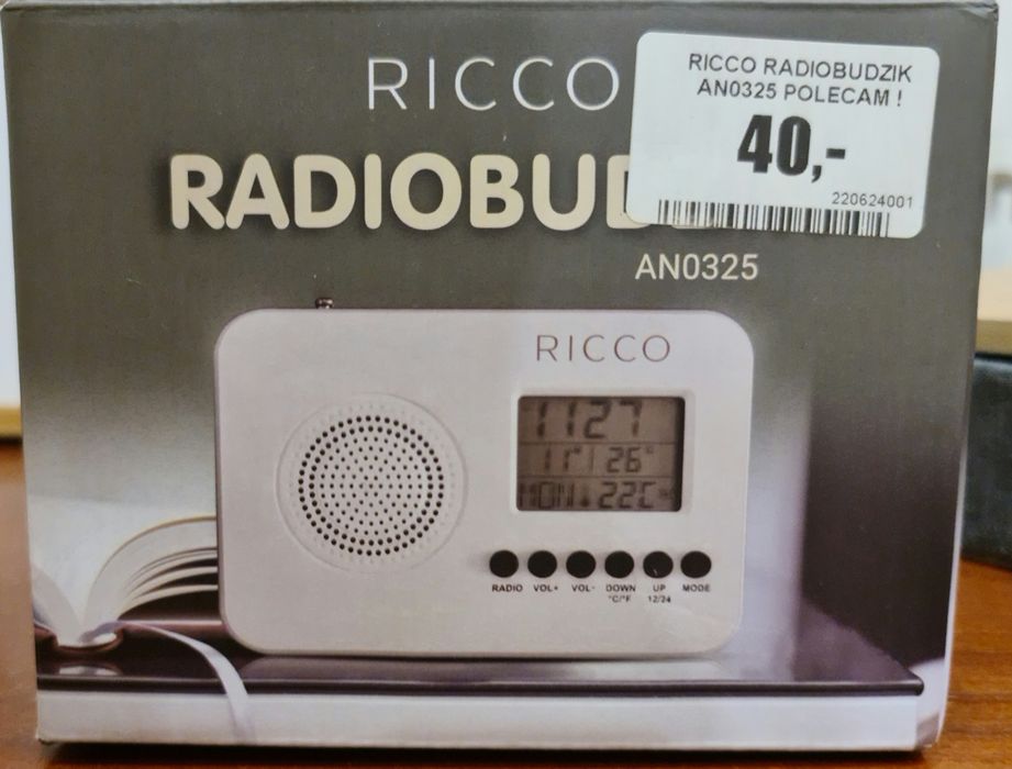 Ricco radiobudzik an0325 polecam !