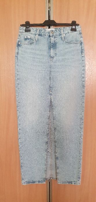 Długa spódnica jeansowa Calvin Klein