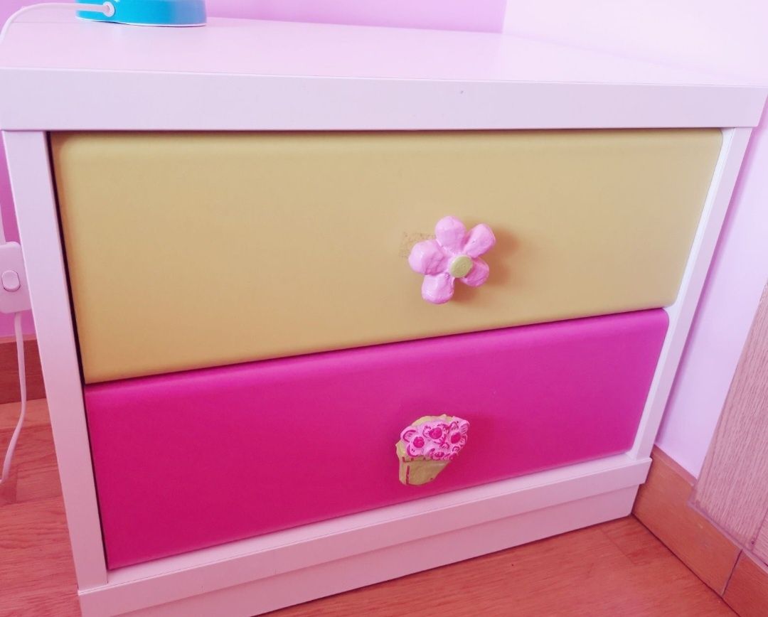 Cómoda madeira maciça quarto de Princesa