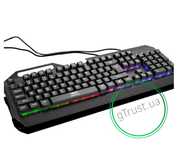 Клавiатура провiдна XO KB-01 RGB/ Metal чорний