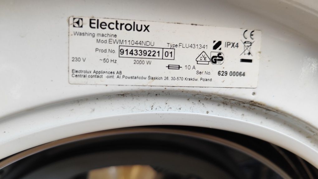 Części do pralki Electrolux emw11044ndu