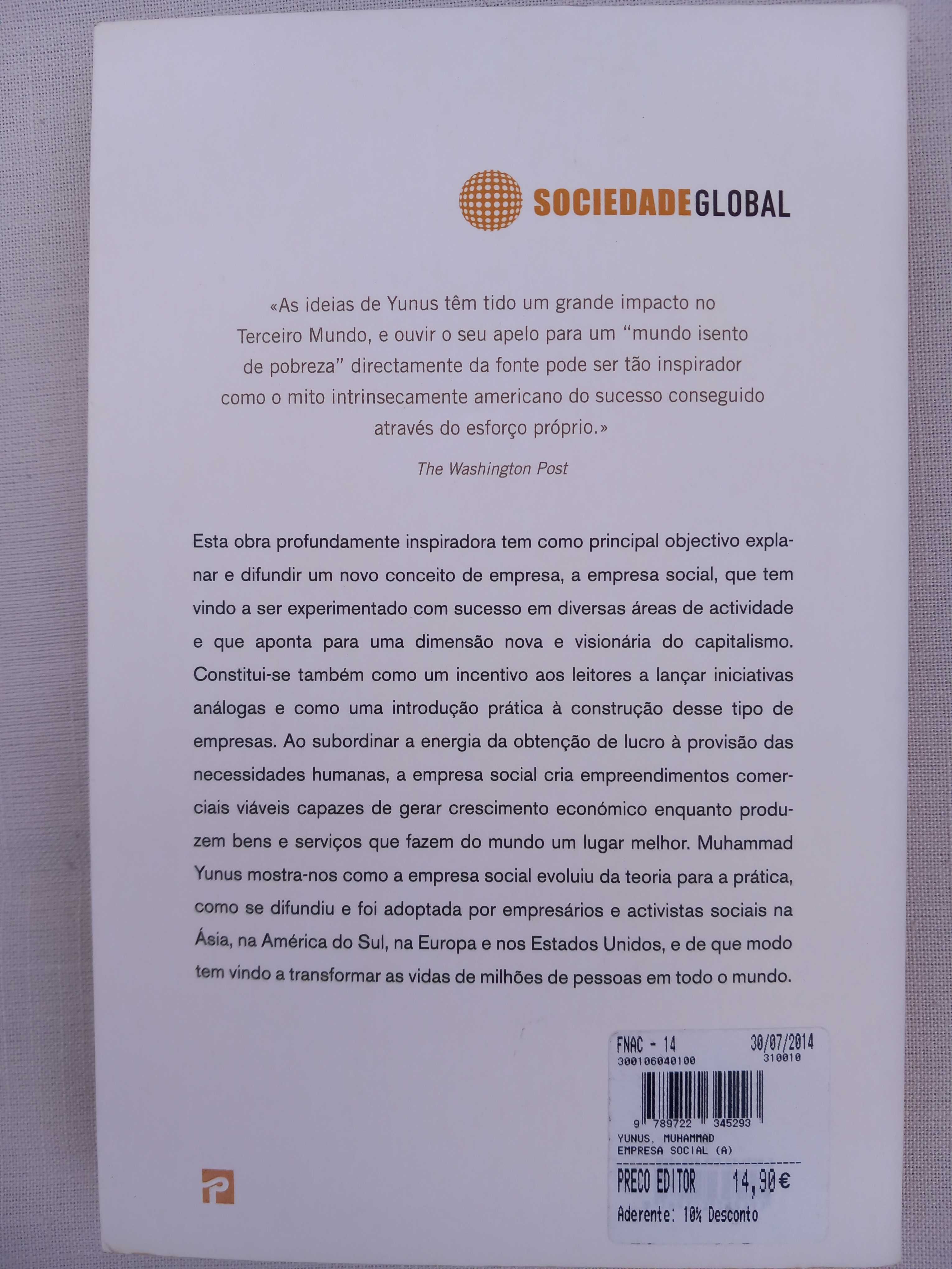 Livro A Empresa Social de Muhammad Yunus