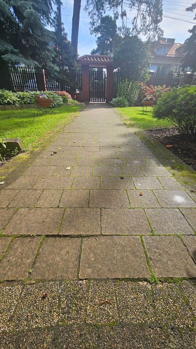 Mycie kostki brukowej, elewacji.