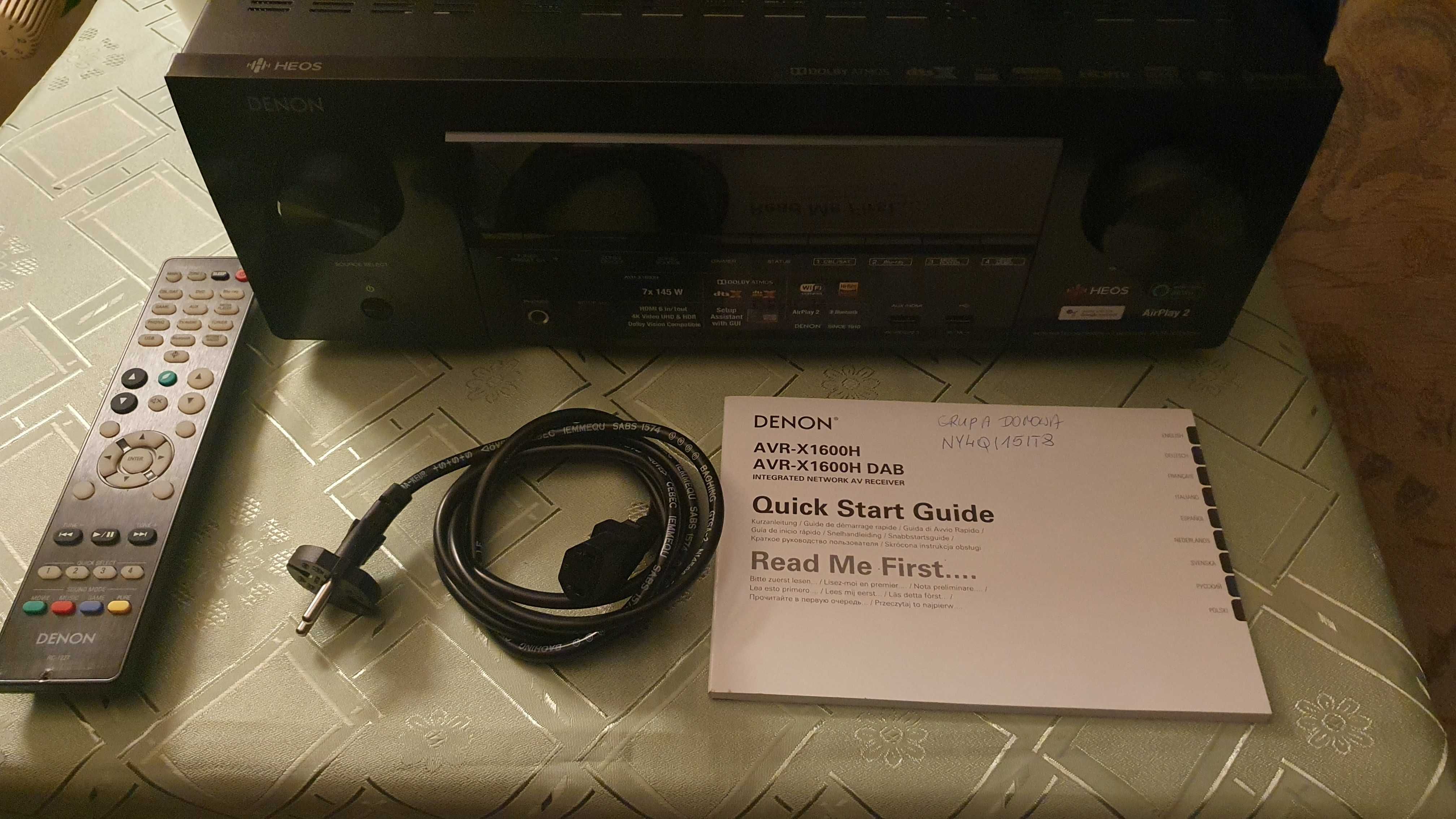 Amplituner Denon AVR-X1600H Dolby Atmos