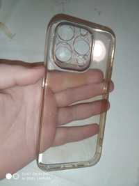 Чехол на iPhone 14 pro прозрачный айфон
