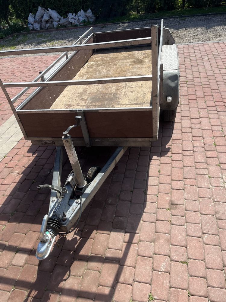 Przyczepka dwuosiowa 2000 DMC peitz tandem hamulec najazdowy