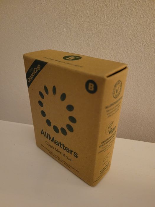 Copo Menstrual novo, tamanho B - Organic Cup (All Maters)