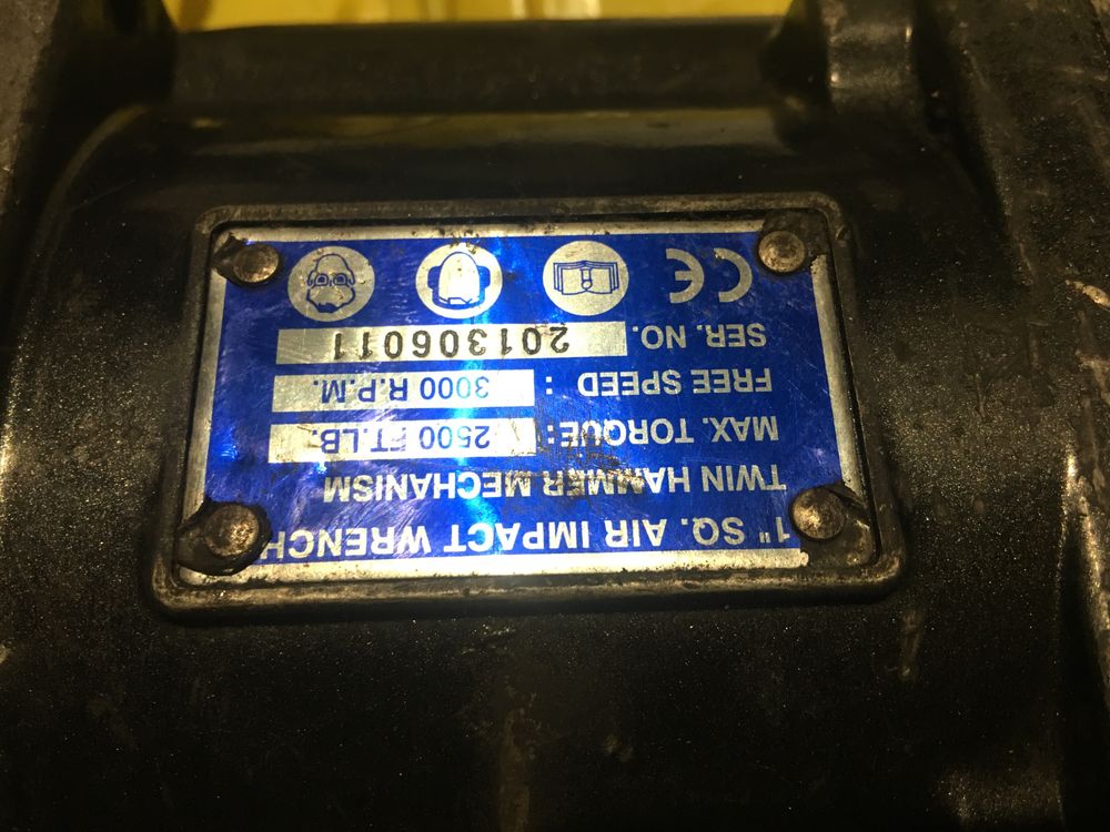 Klucz pneumatyczny udarowy 1 cal 1” Scorpio Beta 4 sztuki TIR