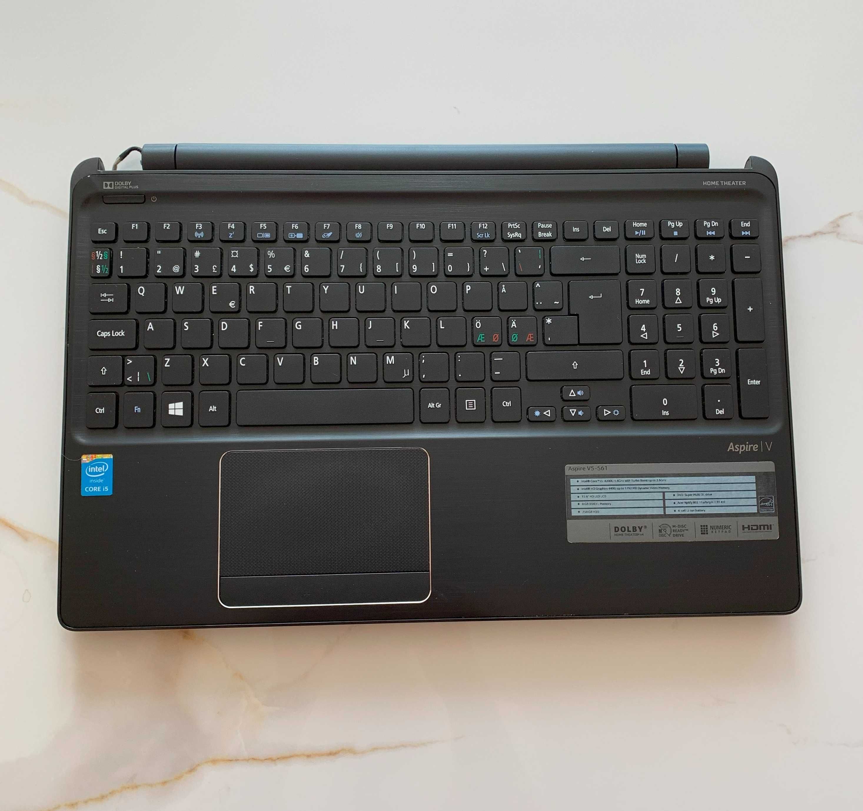 Acer Aspire V5-561 ( i5-4th ) korpusu z płytą główną [ na części ]