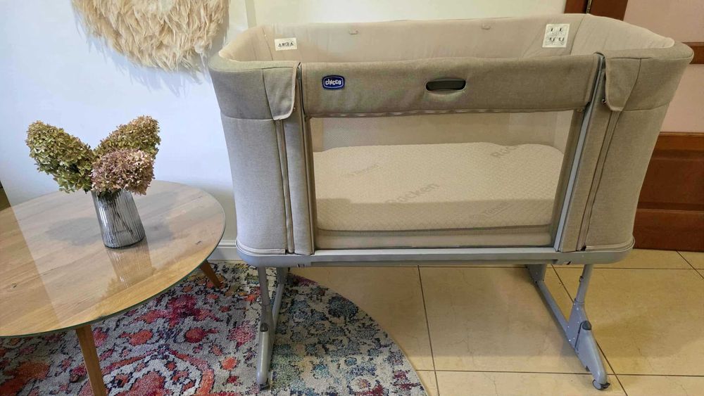 Chicco Next2Me Forever – łóżeczko dziecięce dostawka nowy materac