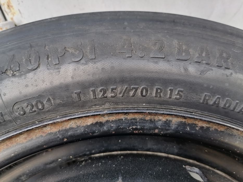 Аварийное колесо докатка VW ORIGINAL, 15 дюймов, арт. 535 601 025А