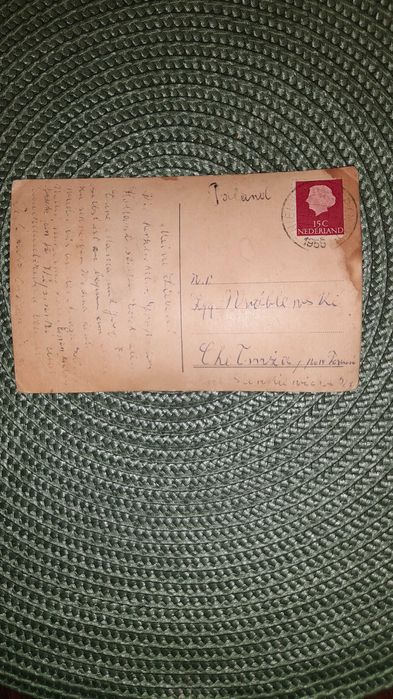KARTA POCZTOWA - 70-letni ciekawy zabytek z Holandii