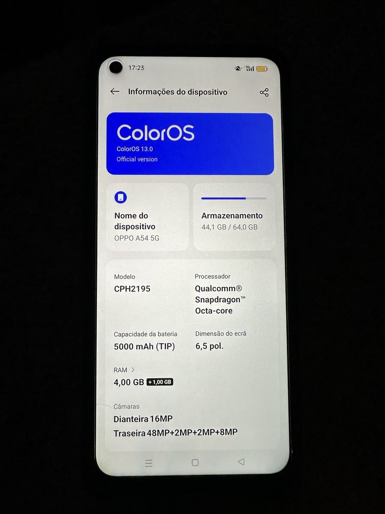 Smartphone Oppo A54 5G