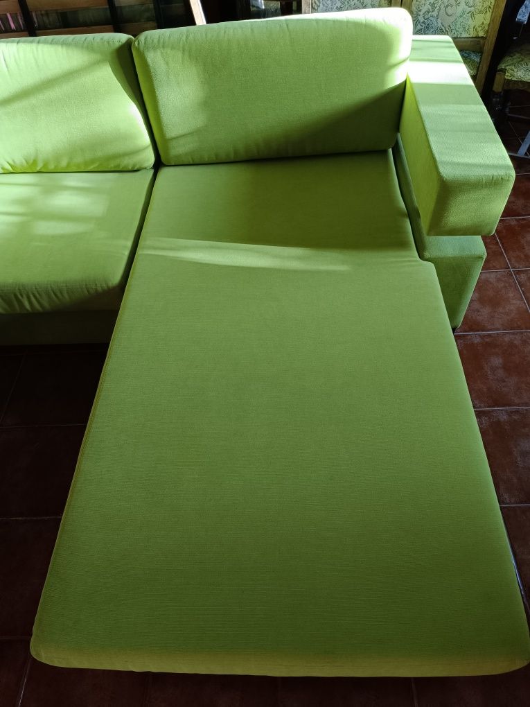 Sofá chaise com dois assentos
