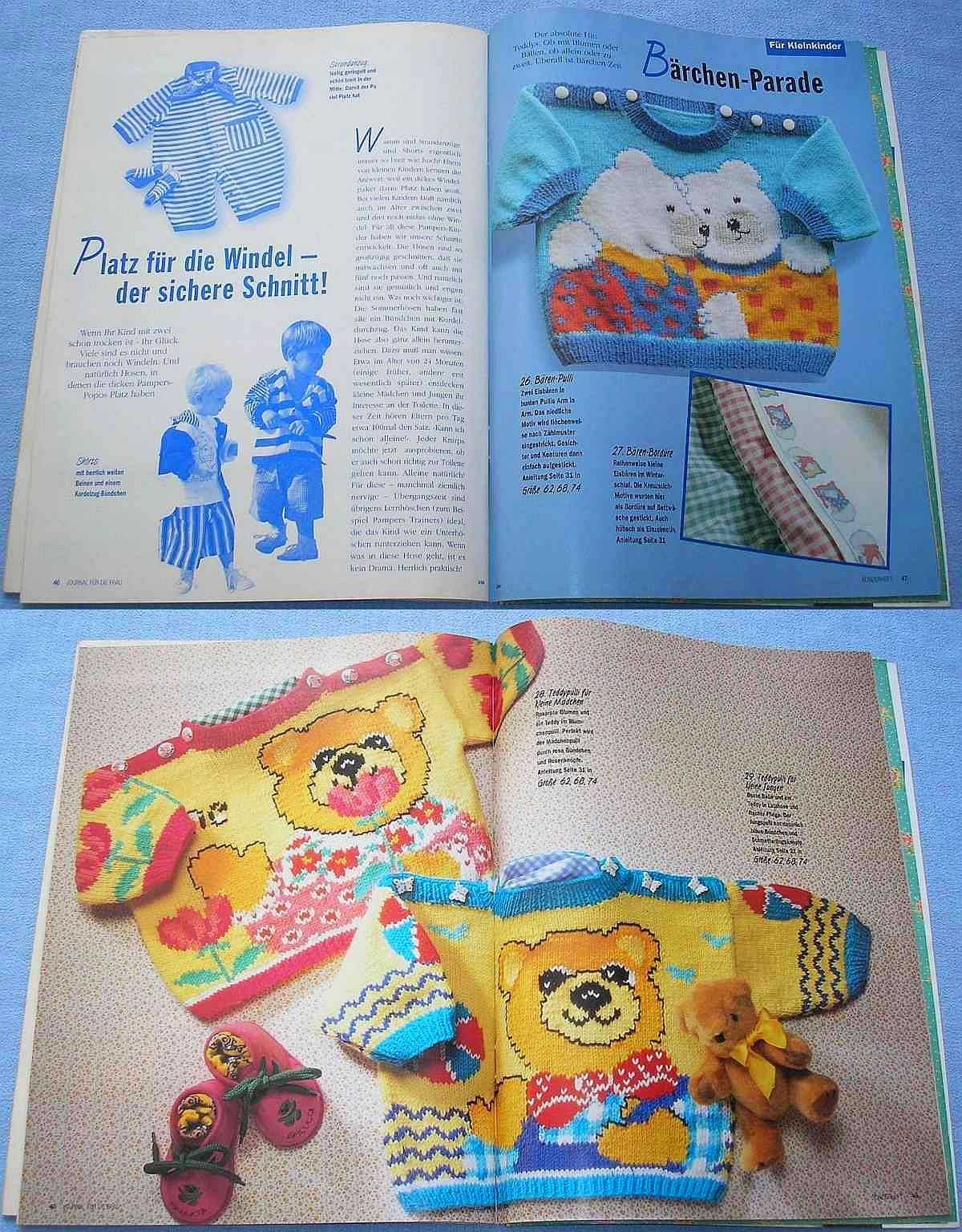 Journal Baby und Kleinkind  1994 Dzianina i szydełko, robótki, haft