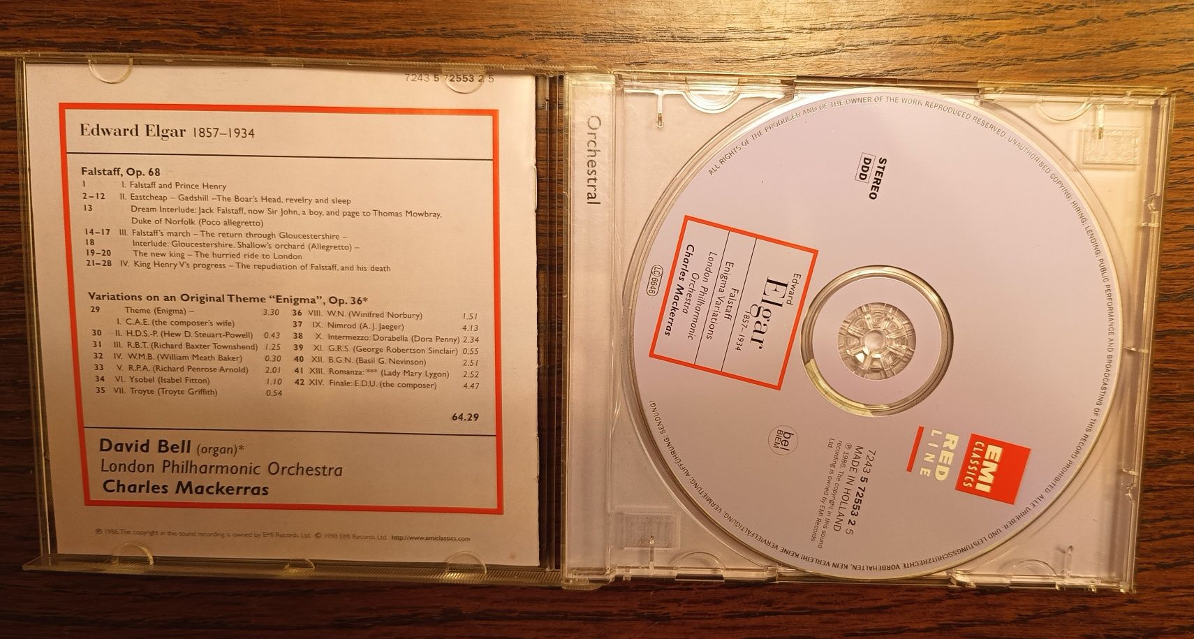 Edward Elgar płyta Cd