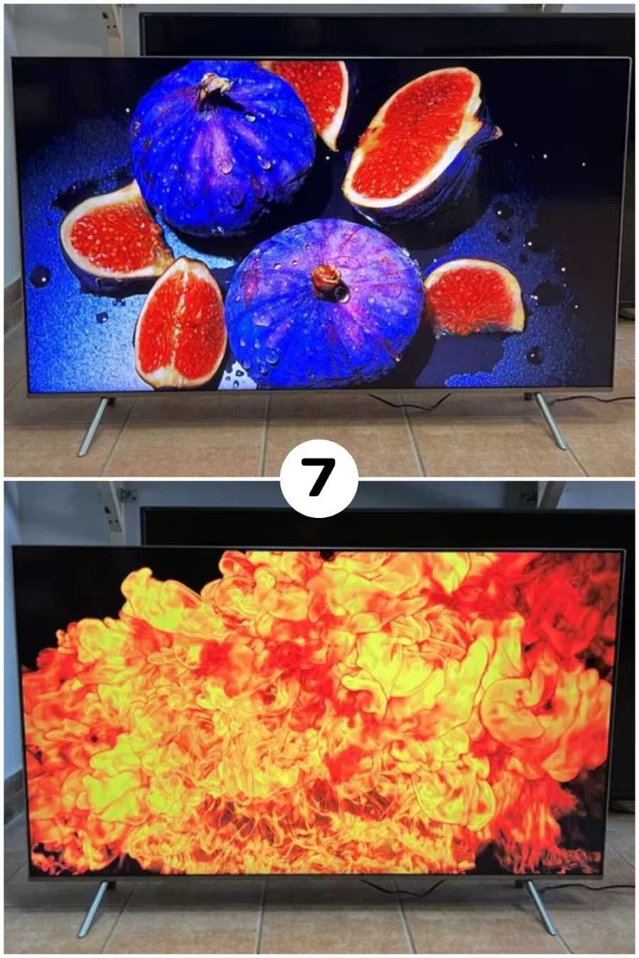 Телевізор SAMSUNG 55" дюйм QLED 4K SmartTV WiFi AirPlay 3D Бу ГАРАНТІЯ