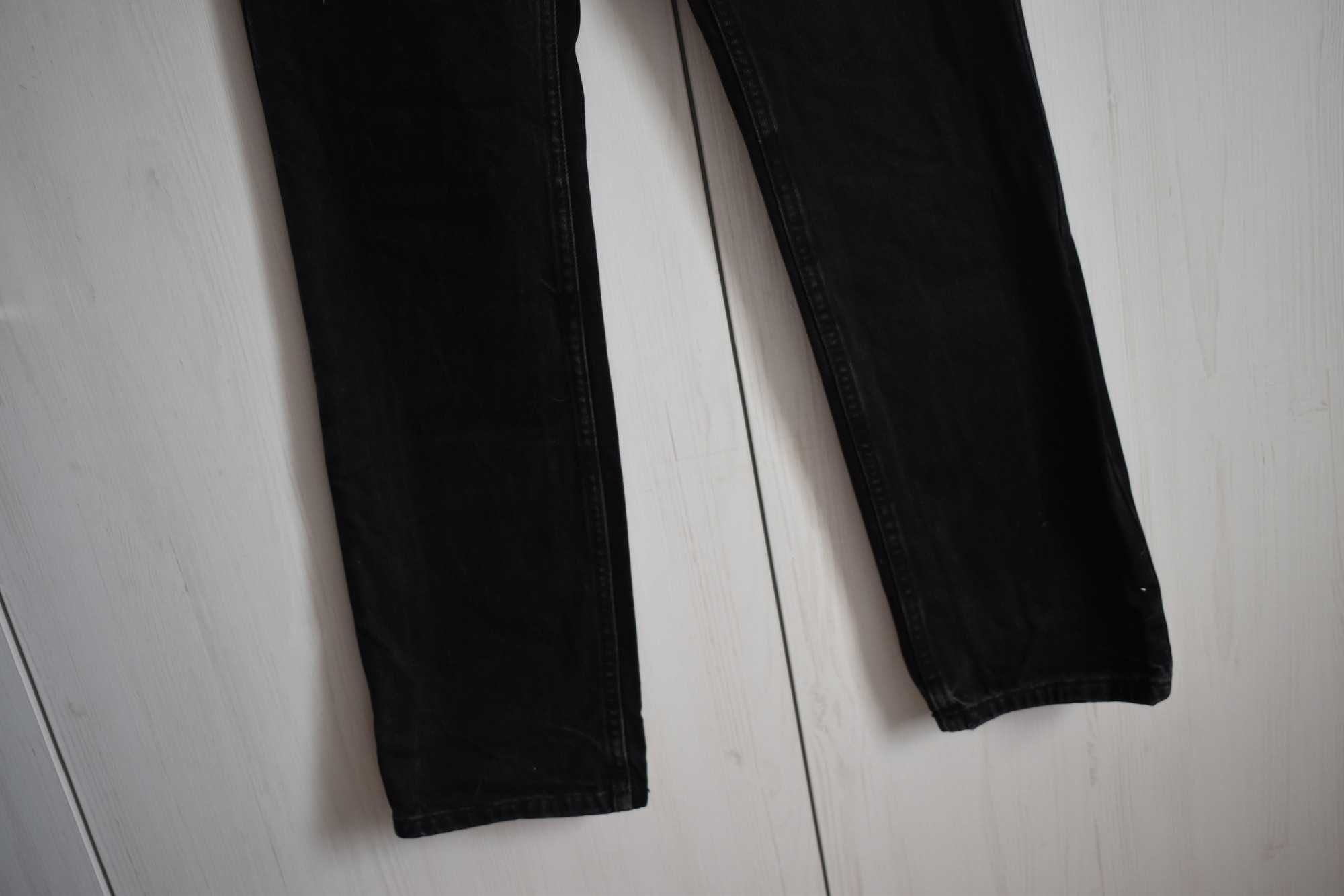 Spodnie dżinsowe XXS wysoki stan dżinsy jeansowe wide leg proste Zara