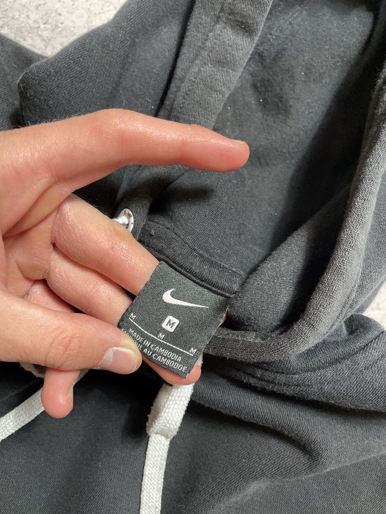 Мужская Черная Кофта Худи Nike NSW Tech Fleece Оригинал S-M Drill