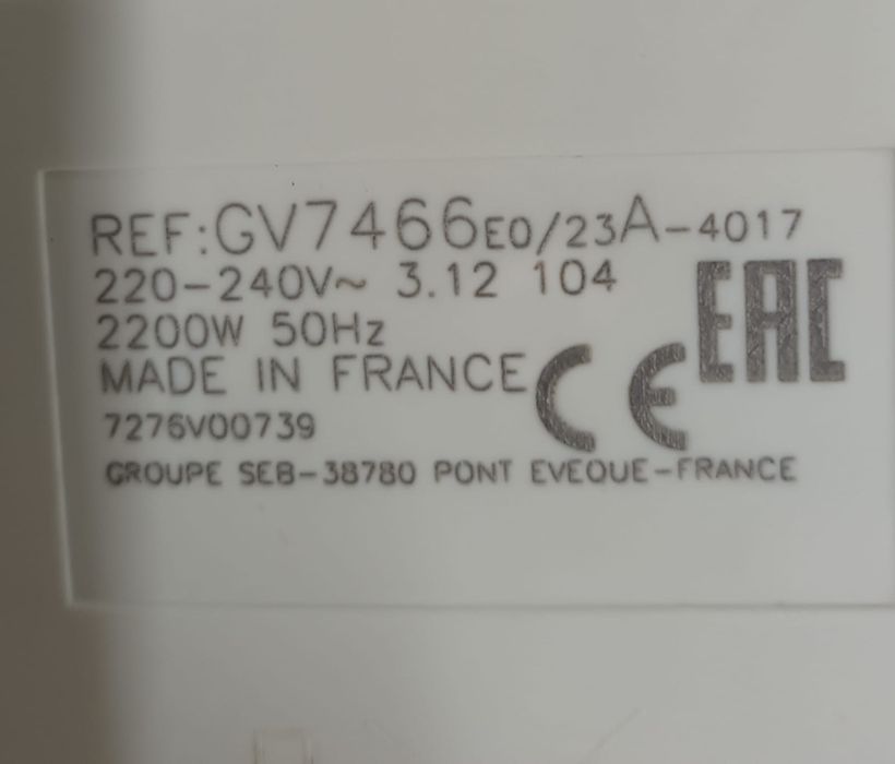 Ferro a Vapor com Caldeira 'Tefal'