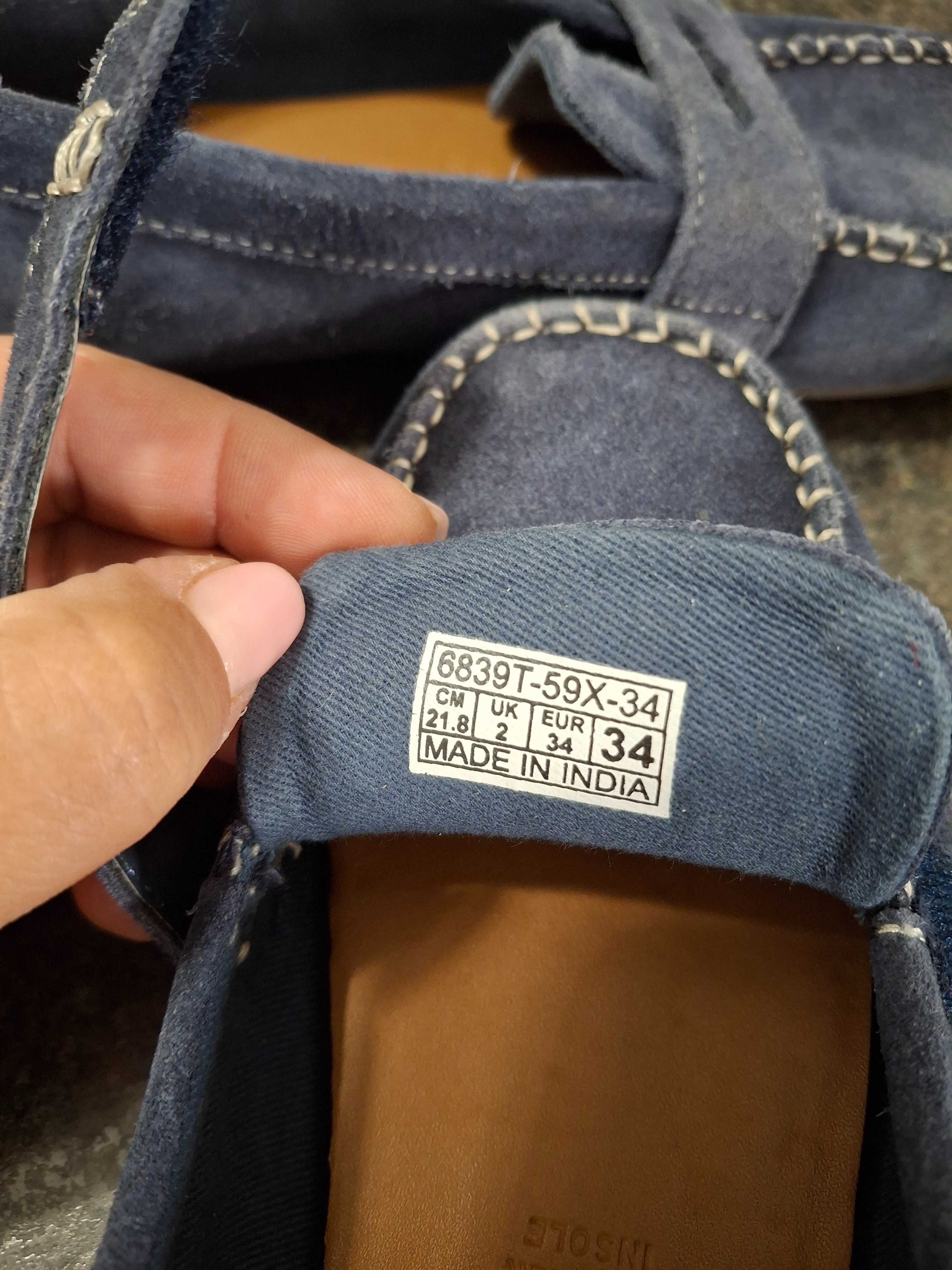 Mokasyny/buty zamsz r. 34 Reserved
