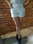 Spodenki damskie białe jeans