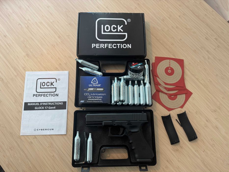 Pistola Pressão de AR (CO2) Umarex Glock 17 GEN4 + extras