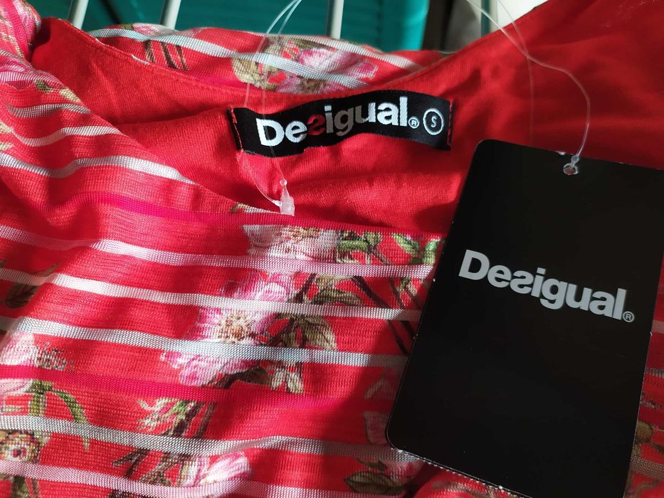 Vestido manga curta Desigual