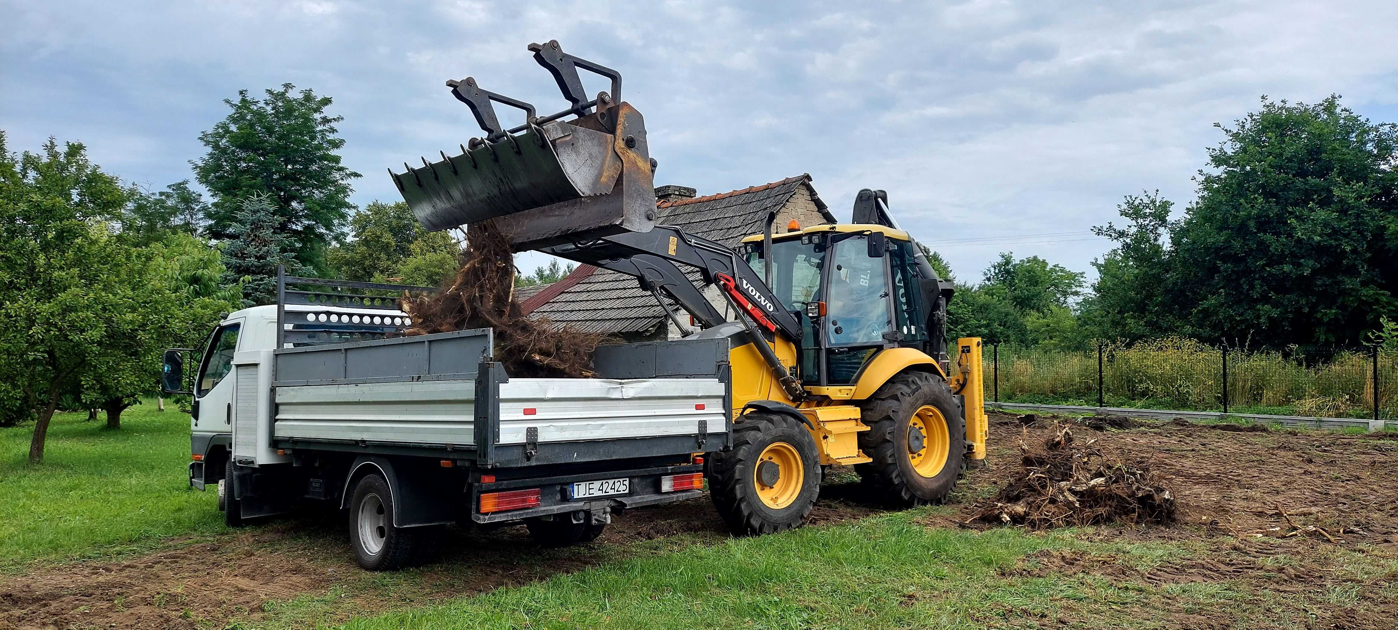 roboty ziemne , przyłącza instalacyjne, makroniwelacja terenu,