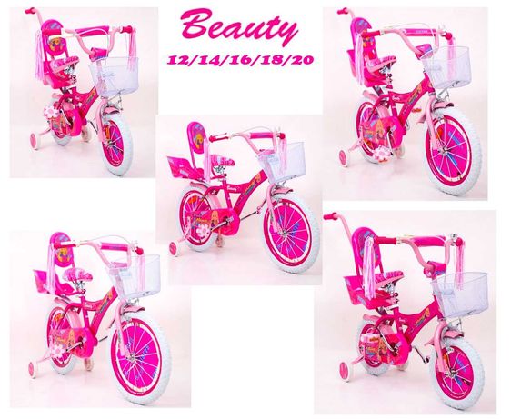 Детский велосипед для девочки Barbie (Барби) BEAUTY 12 14" 16" 18" 20"