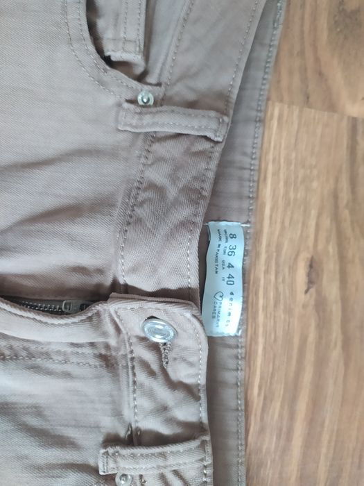Spodnie damskie bojówki denim